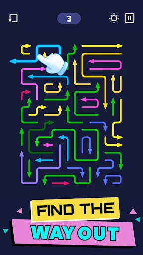 Gameplay screenshot 1 from Arrow Maze - Escape Puzzle - Puzzle game